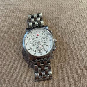 Michele Sport Sail White and Silver Watch